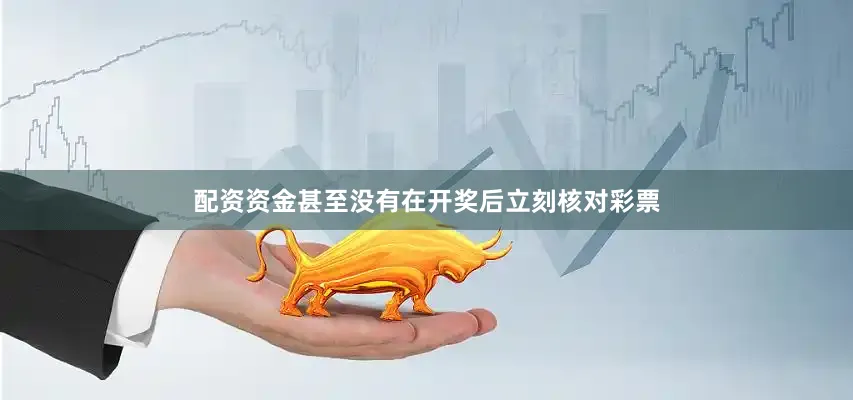 配资资金甚至没有在开奖后立刻核对彩票